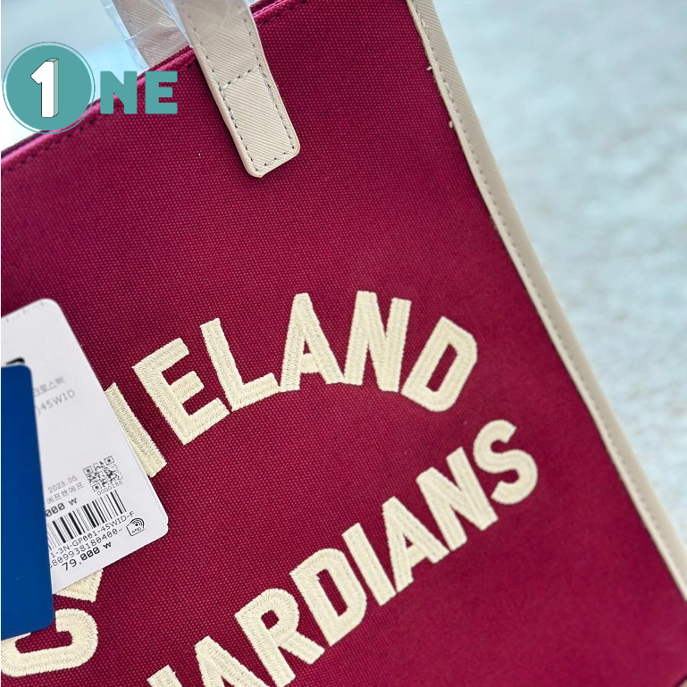 Túi Tote MLB Kids Basic Varsity Tote Bag Cleveland Guardians D.Wine Full Tag Mac