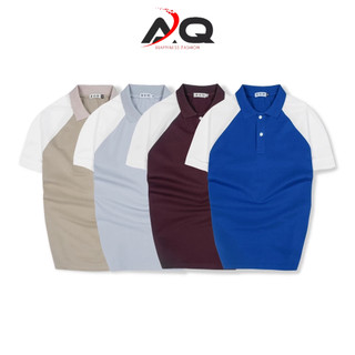 Áo thun polo nam cổ bẻ phối tay vải cá sấu