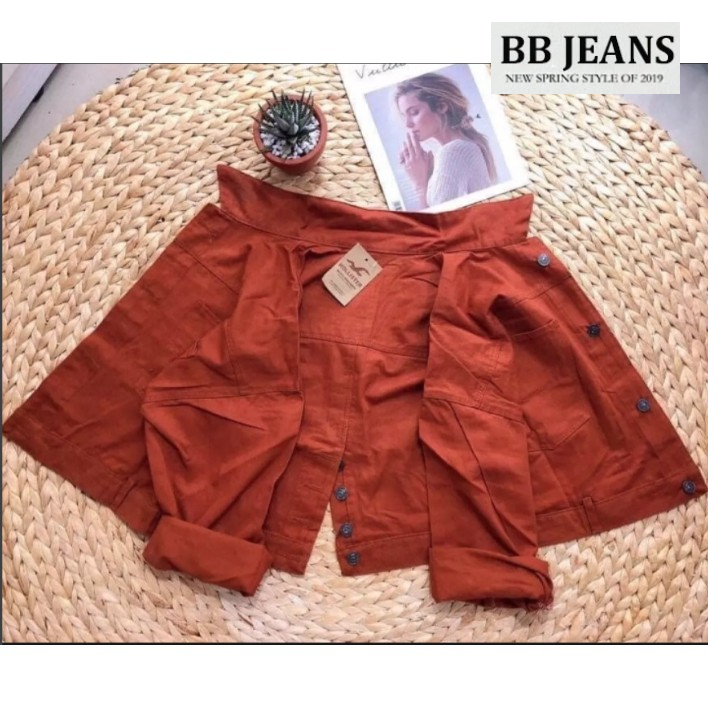 Áo khoác kaki nữ nút lưng  form lững dài áo tầm 45-46cm freesize 39-58kg