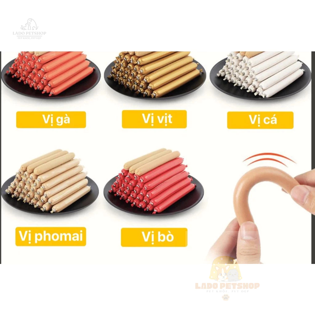 Xúc xích chó mèo 5 vị