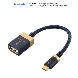 Cáp OTG USB (micro B - A) Elecom DH-MBAF01