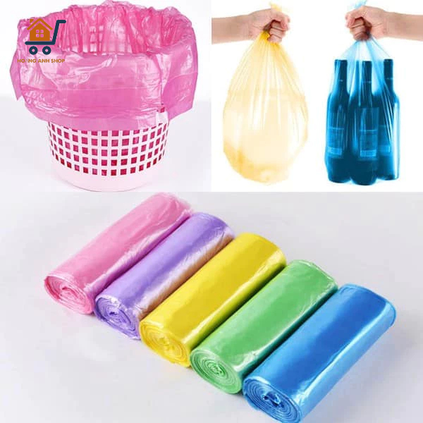 Combo 5 Cuộn Túi Rác 45x50cm  - Túi Rác Tự Hủy Sinh Học, Bảo Vệ Môi Trường