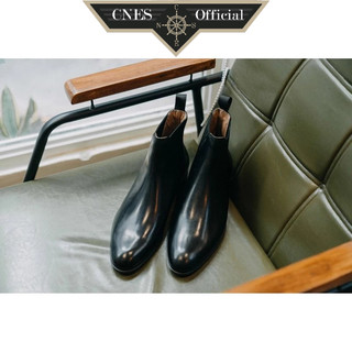 Giày chelsea boot nam thời trang cao cấp thương hiệu cnes )