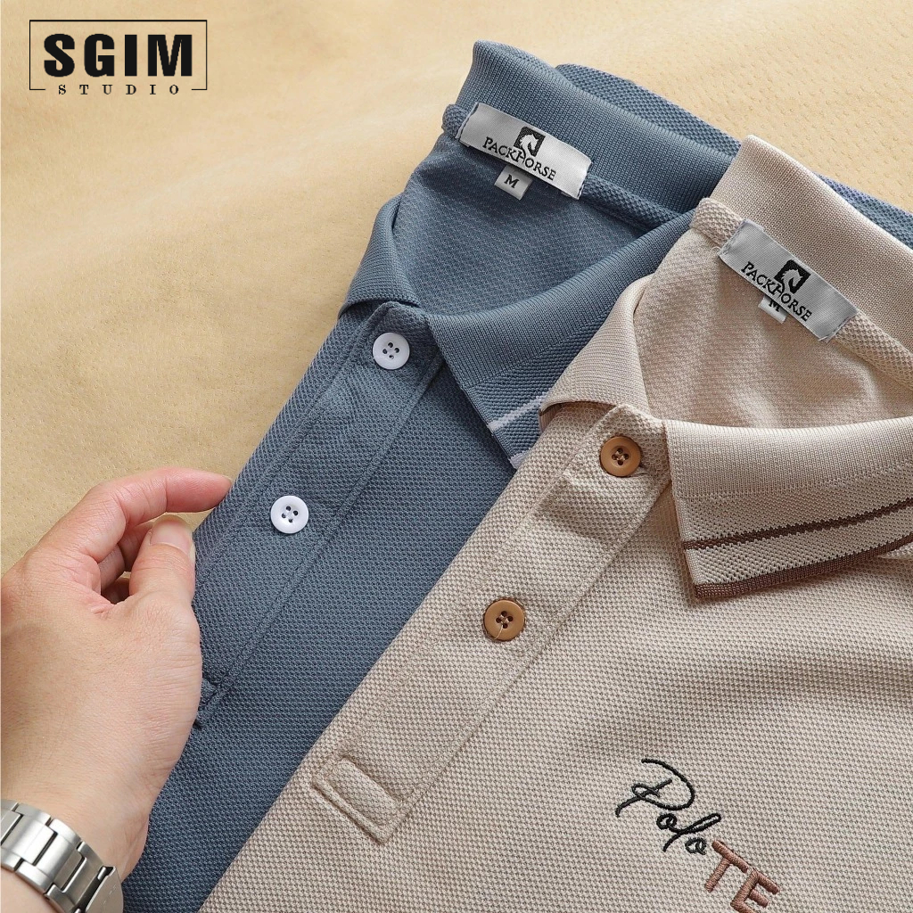 Áo polo TE Sgimstudio cao cấp, Thun cá sấu cotton lục giác mềm mát, co giãn 4 chiều  | Sgimstudio