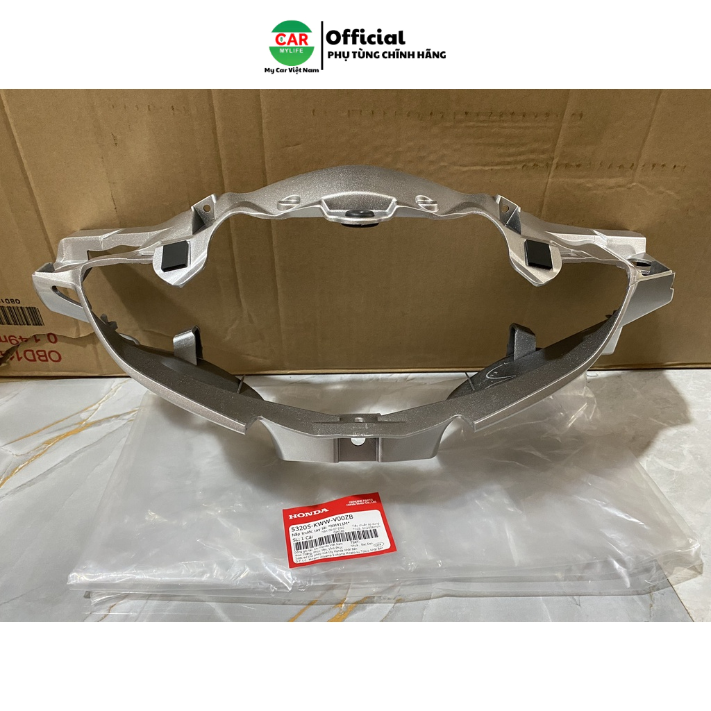 Nắp trước tay lái - Bàn thờ HONDA WAVE RSX110 năm 2009-2010 màu Bạc. (53205KWWV00ZB)