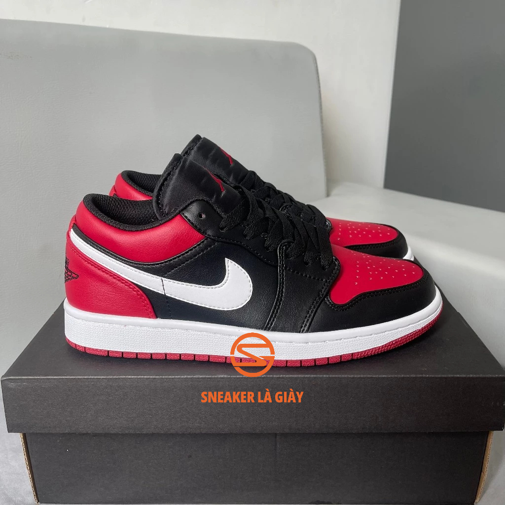 Giày Air Jordan 1 Low ‘Alternate Bred Toe’ 553558-066 - High Quality Fullbox