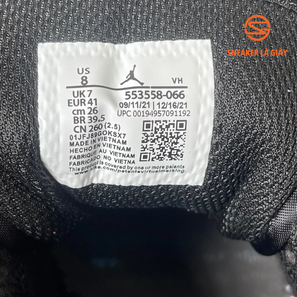 Giày Air Jordan 1 Low ‘Alternate Bred Toe’ 553558-066 - High Quality Fullbox