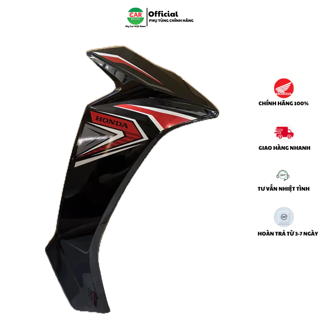 Cánh yếm bên phải - ốp trước phải HONDA BLADE Số năm 2019 màu Đỏ. *R340C* 64750K57A70ZB