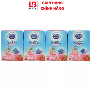 Sữa Dutch Lady cao khỏe 110ml*4 dâu