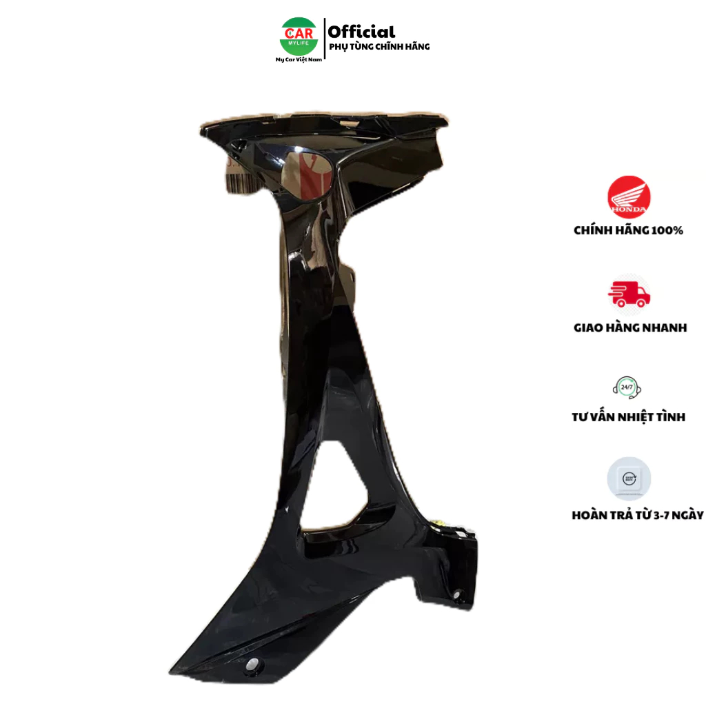 Ốp ống yếm trái - cánh yếm trong HONDA BLADE Số năm 2015-2018 màu Đen. *NHB25M* 64450K57V00ZC