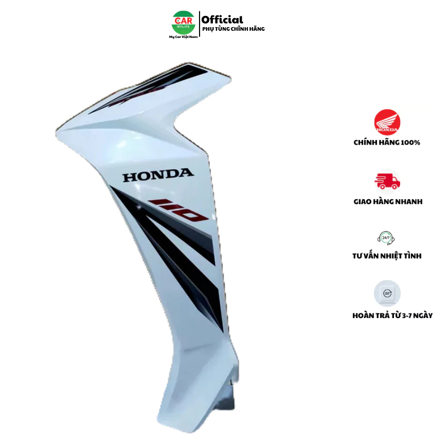 Cánh yếm bên trái - bửng yếm HONDA BLADE Số năm 2018 màu Trắng. *NHB55P* 64770K57A30ZA