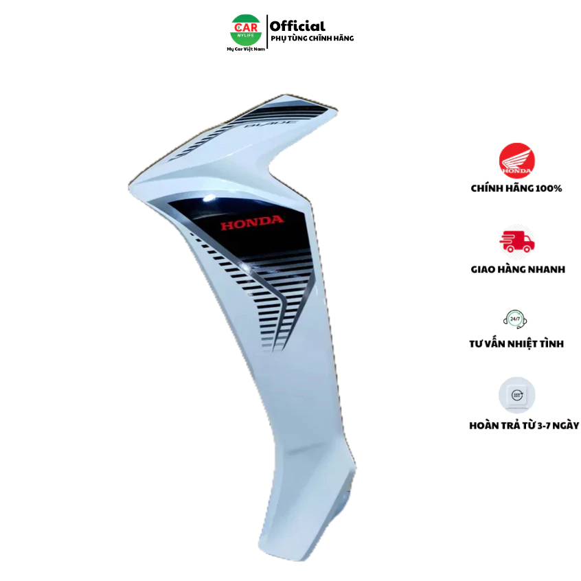Cánh yếm bên trái - bửng yếm HONDA BLADE Số năm 2017 màu Trắng. *NHB55* 64770K57A00ZA