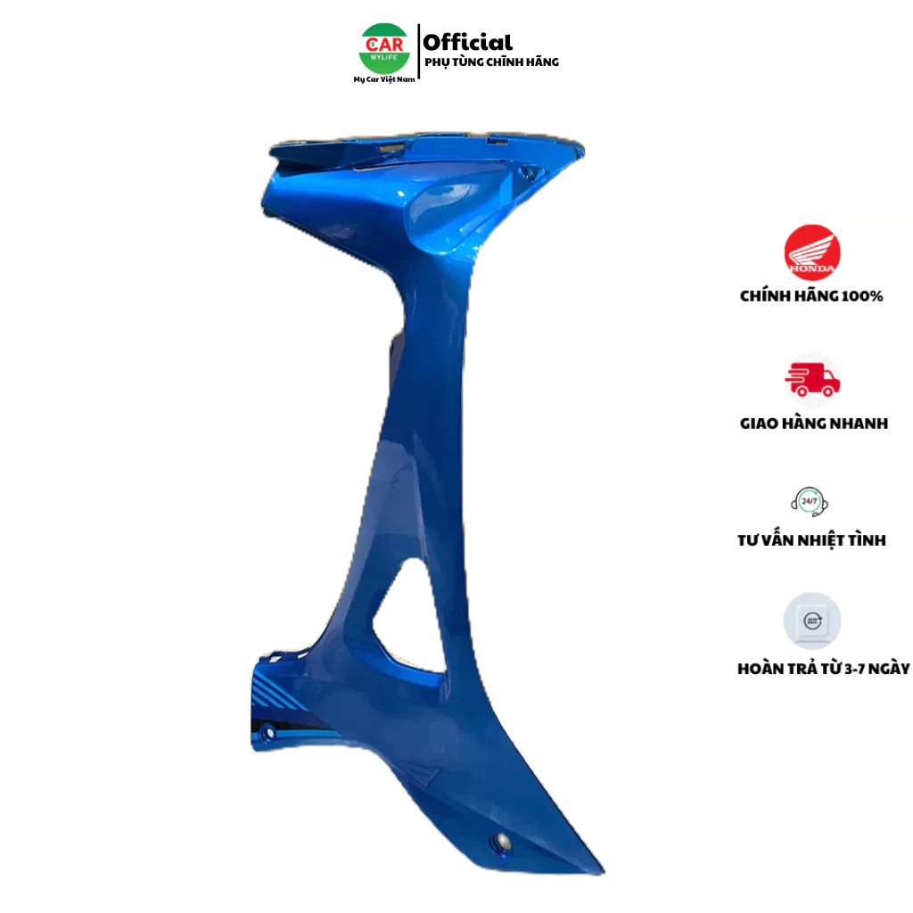 Bộ ốp ống yếm - cánh yếm trong bên phải HONDA BLADE Số năm 2019 màu Xanh. *B189C* 64460K57A90ZA