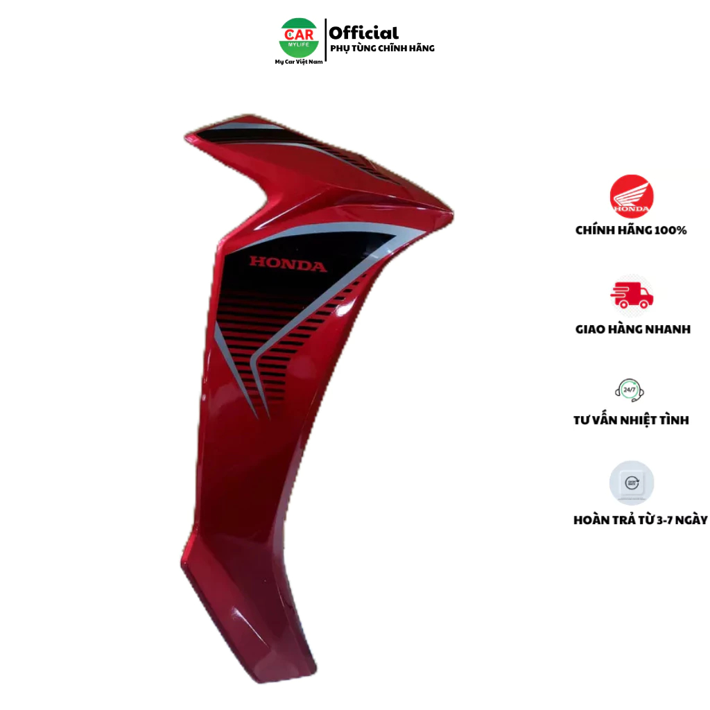 Cánh yếm bên phải - bửng yếm HONDA BLADE Số năm 2017 màu Đỏ. *R340* 64750K57A00ZB