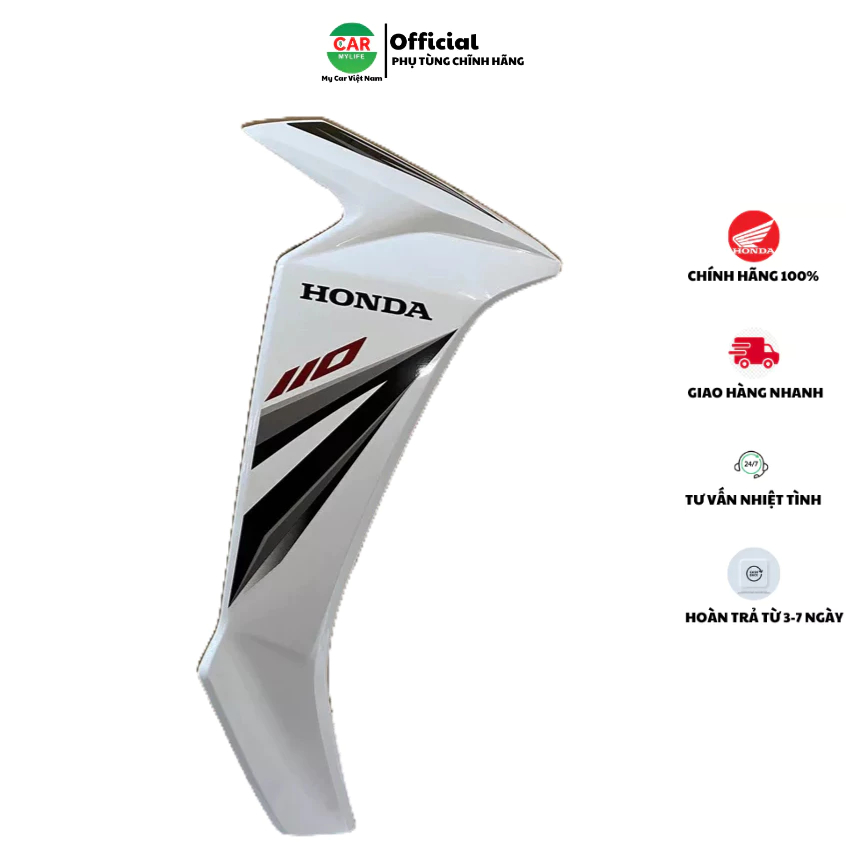 Cánh yếm bên phải - bửng yếm HONDA BLADE Số năm 2018 màu Trắng. *NHB55P* 64750K57A30ZA