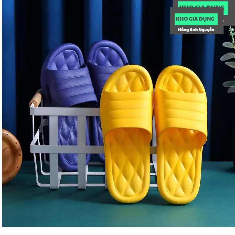 Dép đi trong nhà, văn phòng, spa mềm nhẹ êm chân bằng PVC dẻo đúc nguyên khối siêu bền