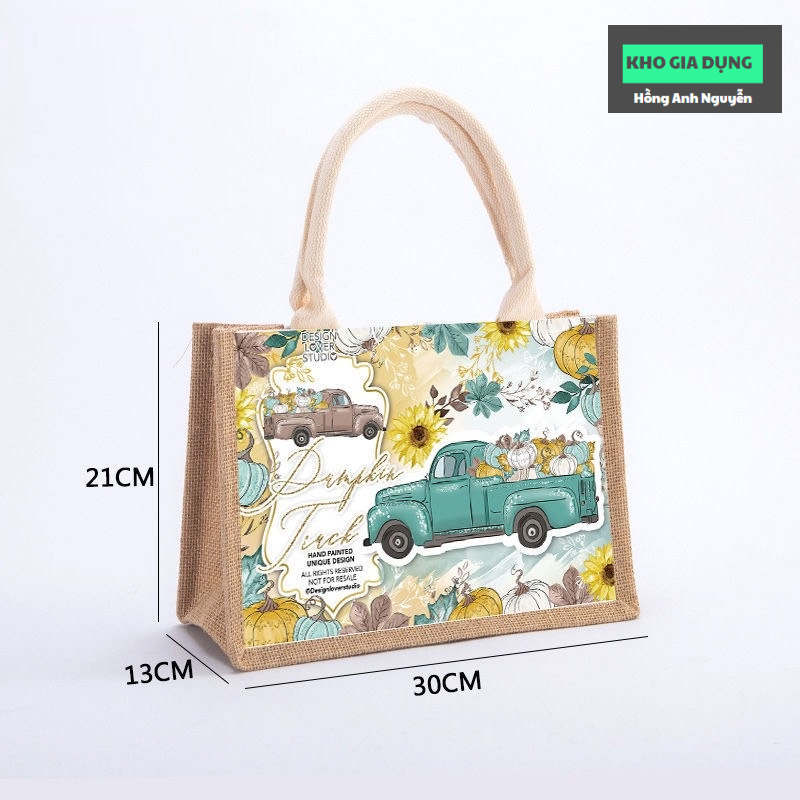 Túi cói tote vintage đi biển,thời trang dạo phố, túi xách tay size lớn