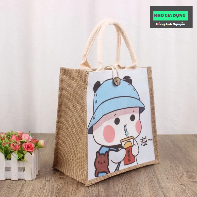 Túi cói tote vintage đi biển,thời trang dạo phố, túi xách tay size lớn