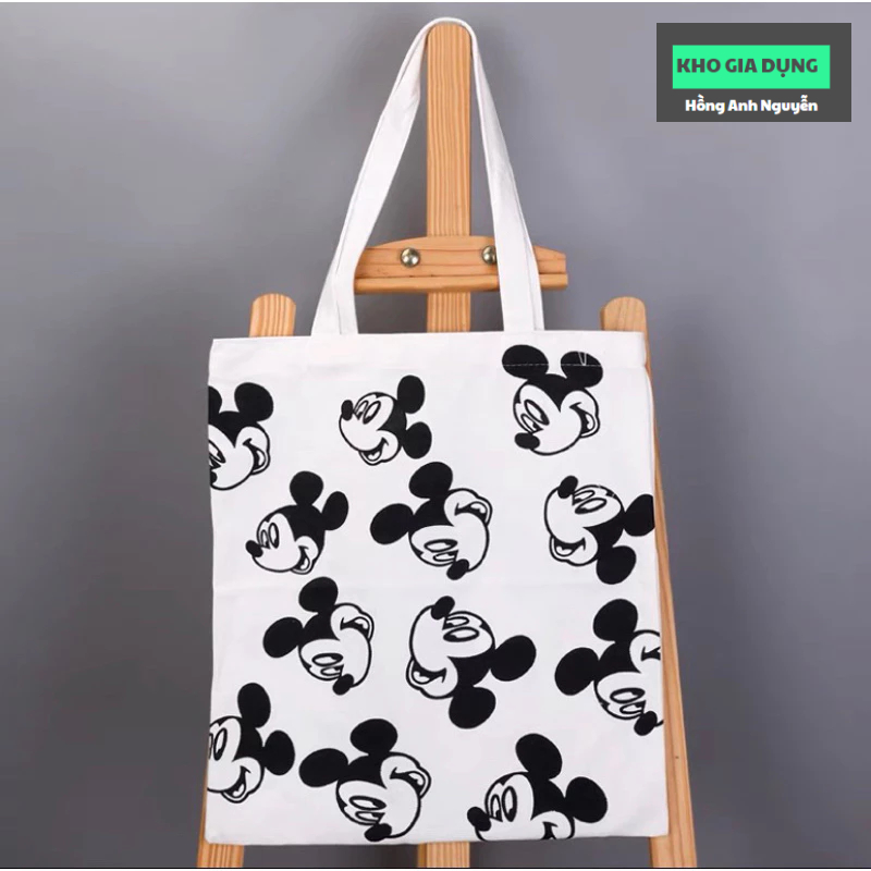 Túi xách vải canvas, TÚI TOTE, nhiều họa tiết dễ thương, phong cách hàn