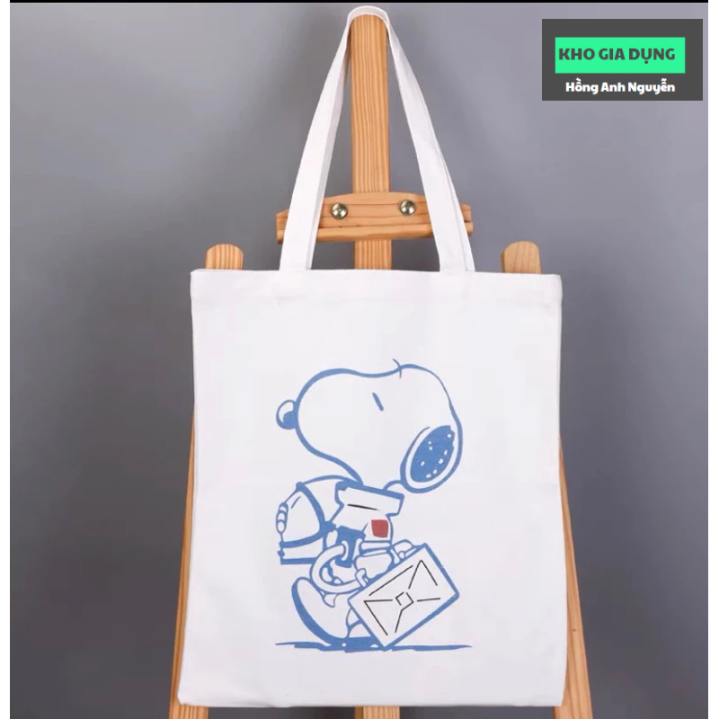Túi xách vải canvas, TÚI TOTE, nhiều họa tiết dễ thương, phong cách hàn