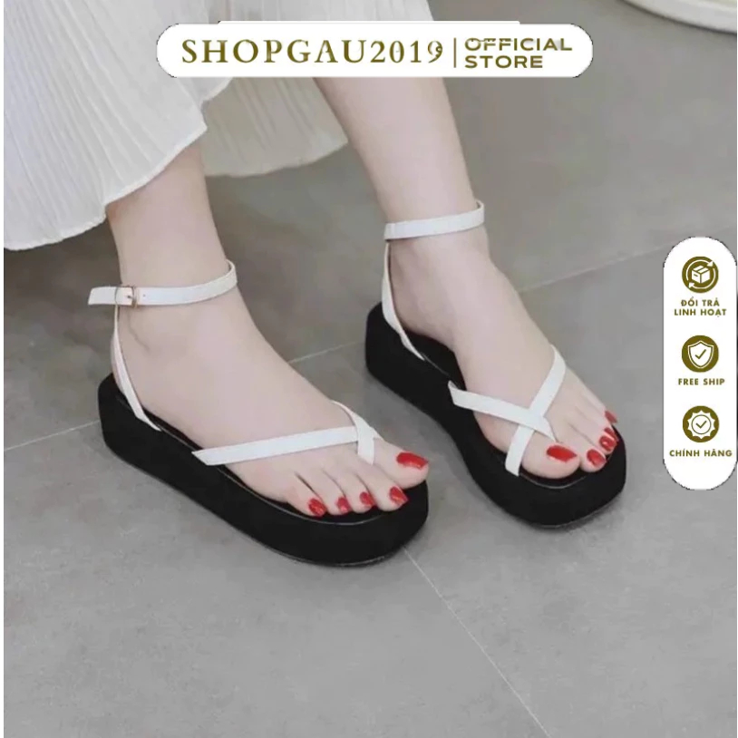 Dép nữ quai hậu , sandal xỏ ngón quai hậu dáng chiến binh dây mảnh đan chéo xỏ ngón cực đep 001