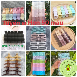 (Sỉ 100 Mẫu) Set 12 chiếc Kẹp tóc càng cua kẹp 3 răng, 5 răng, Kẹp bầu, Kẹp vuông, Kẹp chéo, các loại kẹp