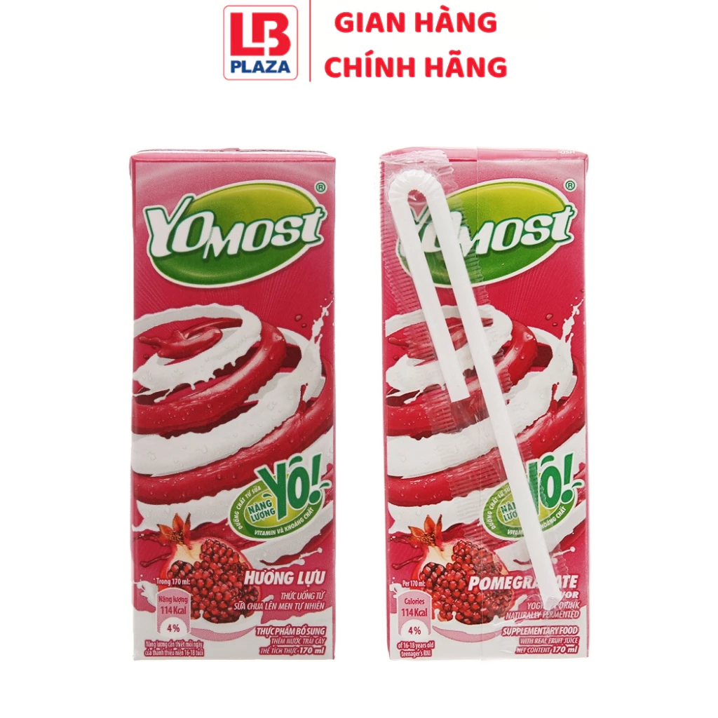 Sữa Yomost 170ml*4 hương lựu