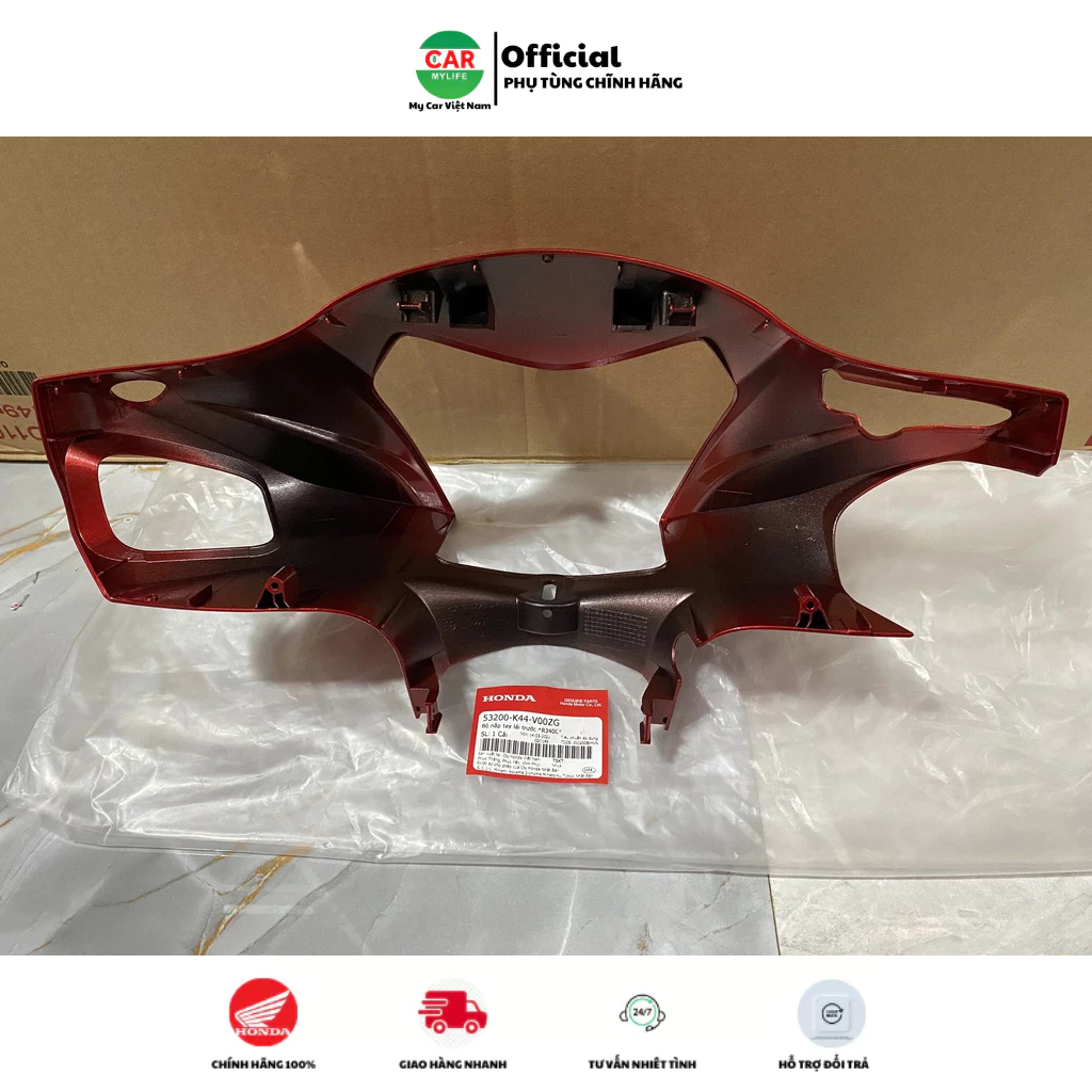 Nắp ốp tay lái trước - bàn thờ HONDA VISION năm 2014-2016-2018-2020 màu Đỏ. R340C* 53200K44V00ZG