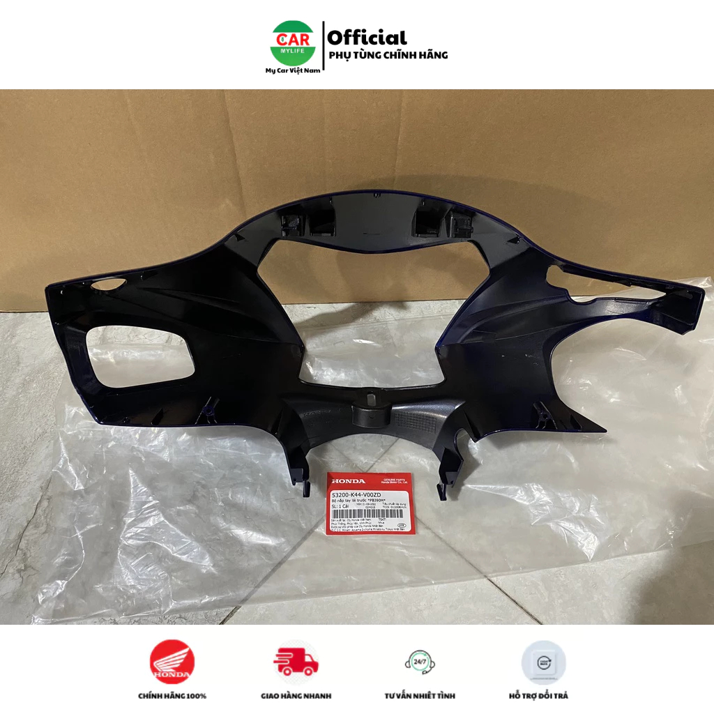 Bộ nắp tay lái trước - bàn thờ HONDA VISION năm 2014-2016-2018-2020 màu Xanh đen.