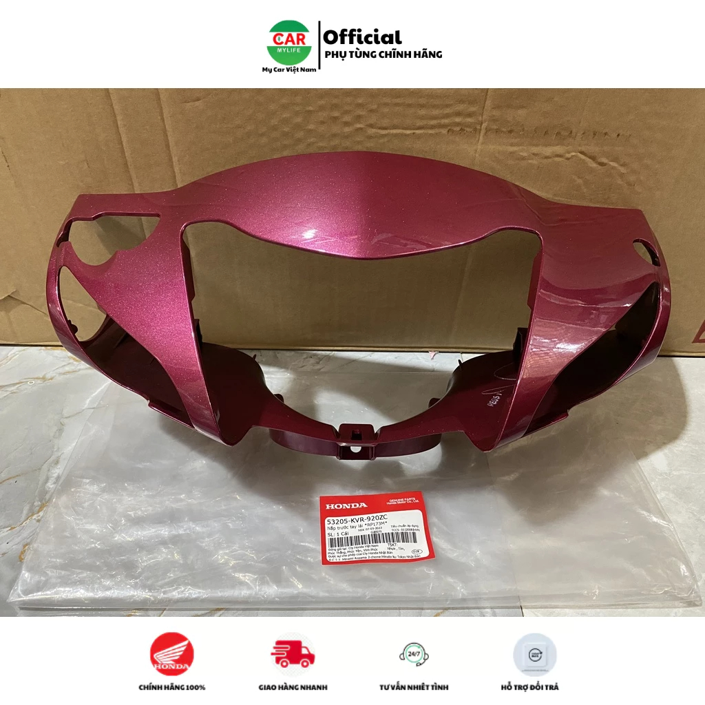 Nắp trước tay lái - bàn thờ HONDA WAVE S100 năm 2008 màu Tím hồng. (53205KVR920ZC)