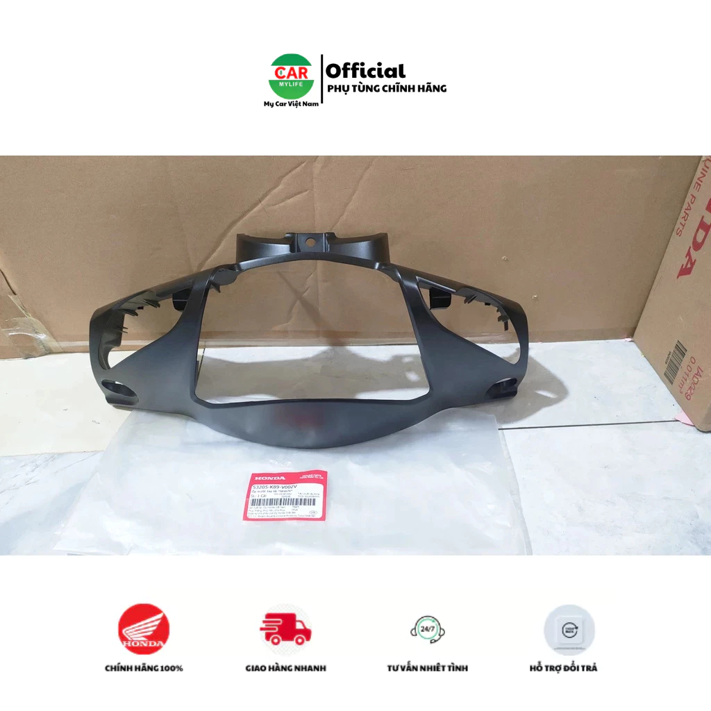 Nắp trước tay lái - bàn thờ HONDA WAVE A110 năm 2022-2023 màu Đen nhám.