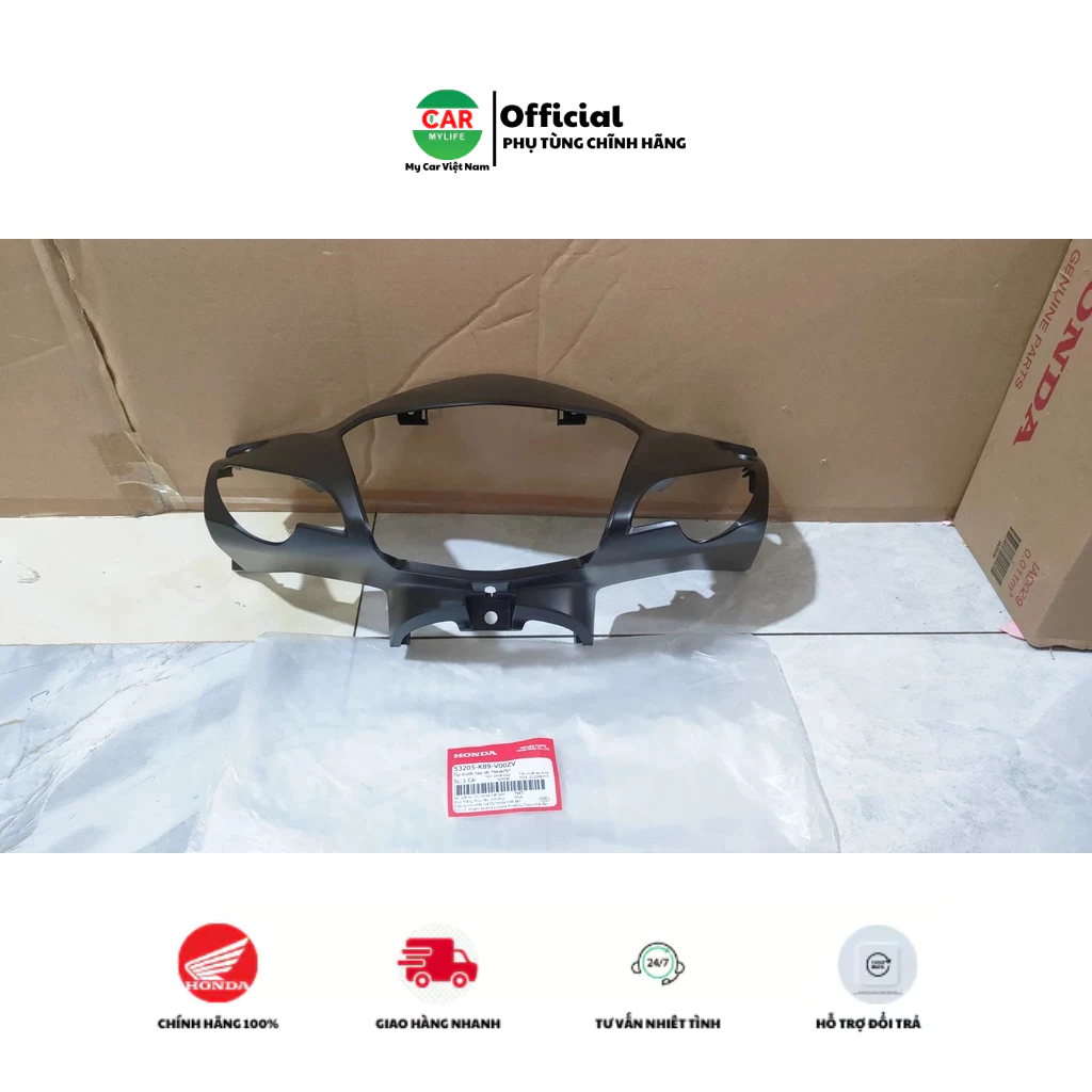Nắp trước tay lái - bàn thờ HONDA WAVE A110 năm 2022-2023 màu Đen nhám.