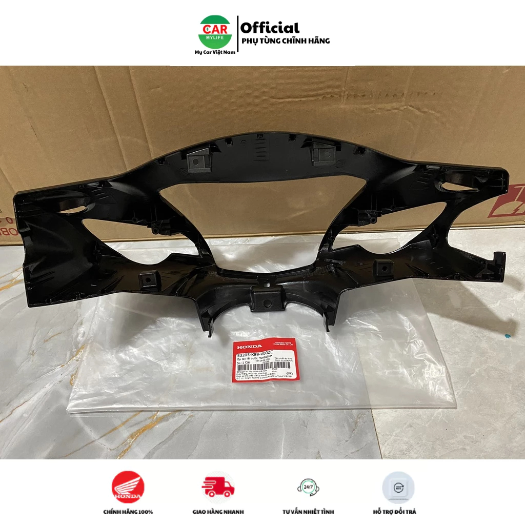 Ốp trước tay lái - Bàn thờ HONDA WAVE A110 năm 2017-2020-2022-2023 màu Đen bóng.