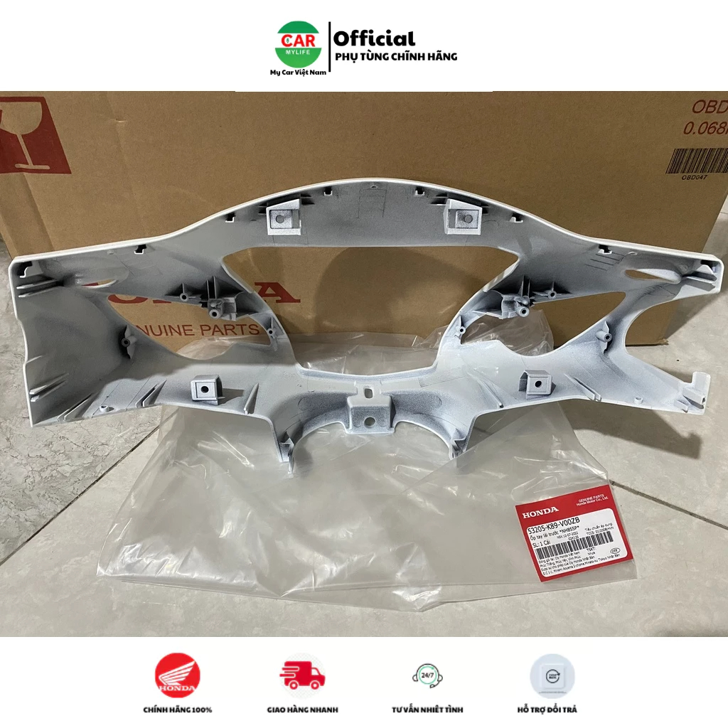 Ốp tay lái trước - bàn thờ HONDA WAVE A110 năm 2017-2018-2019-2022 màu Trắng. *NHB55* 53205K89V00ZB