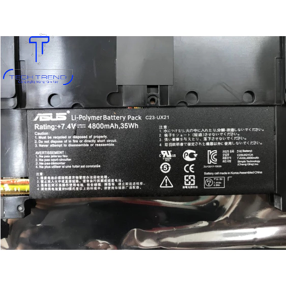 Pin laptop Asus C23-UX21 ZenBook UX21A, UX21E Ultrabook