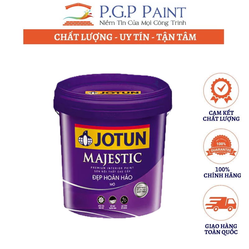 [1L] Sơn Nội Thất Jotun Cao Cấp Majestic Đẹp Hoàn Hảo Mờ (MÀU TRẮNG)