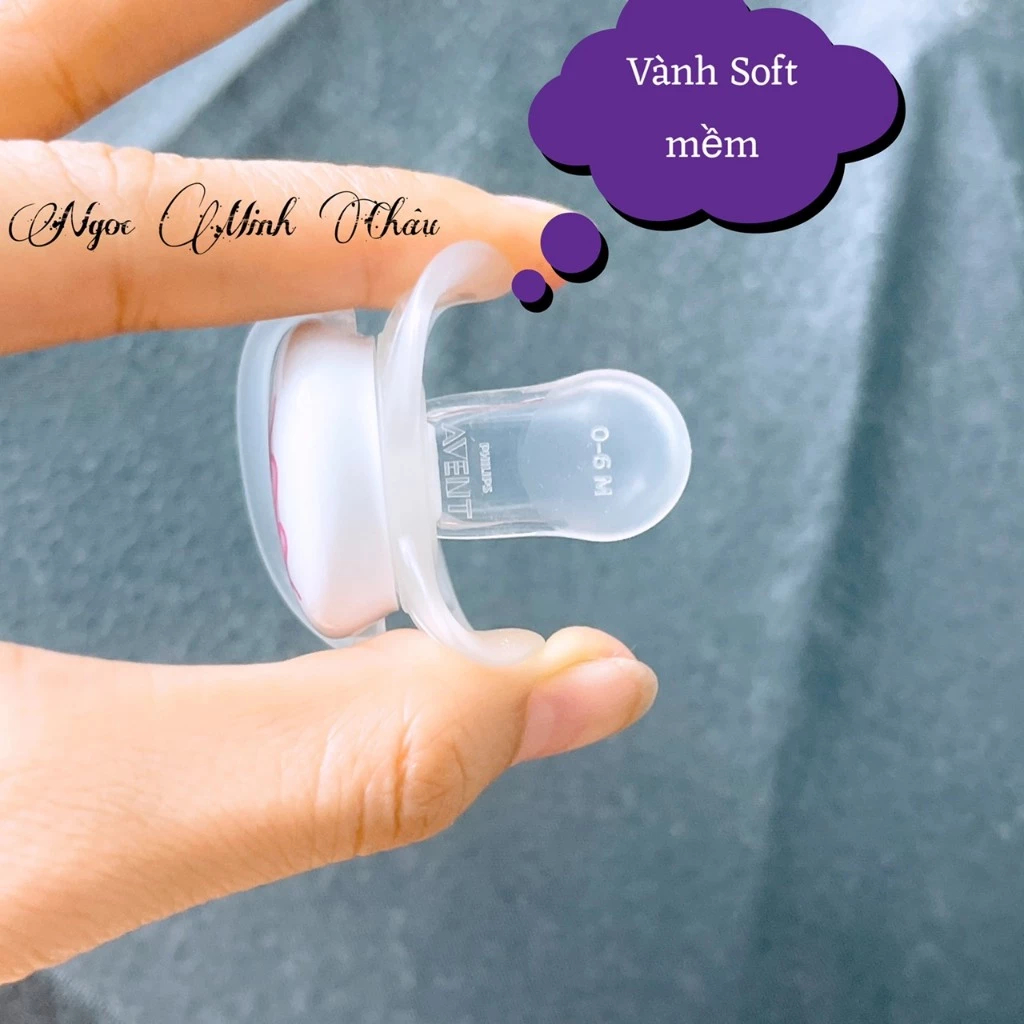 Ti giả avent Ultra Soft siêu mềm cho bé từ sơ sinh 0-6m, 6-18m. Ti giả avent soft chính hãng