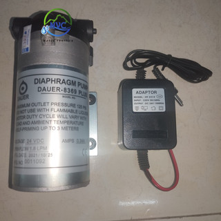 Bơm tăng áp RO Và Adaptor nguồn 24V dùng cho máy lọc nước,Phun sương