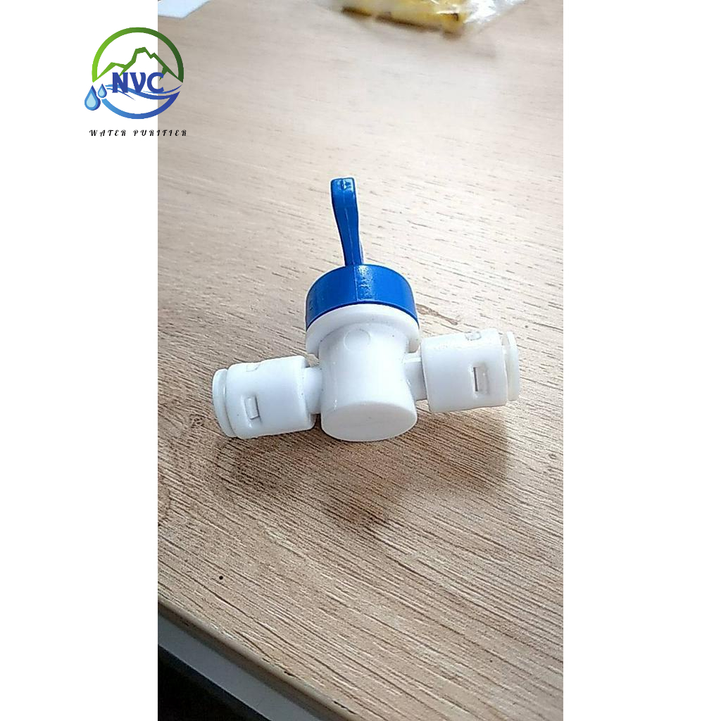 Van khóa 2 đầu nhấn Fi 6 - Fi 10 dùng trong máy lọc nước RO