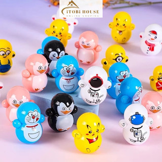 Lật đật mini Đồ chơi lật đật cho bé hình Squid Game và Doaremon dễ thương siêu đáng yêu đồ chơi cho bé