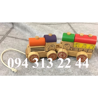 Lắp ráp tàu hỏa, xe lửa gỗ