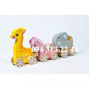 lắp ráp tàu hỏa, xe lửa gỗ