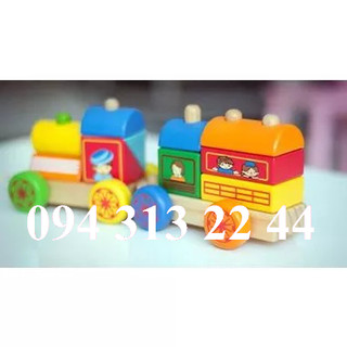 lắp ráp tàu hỏa, xe lửa gỗ