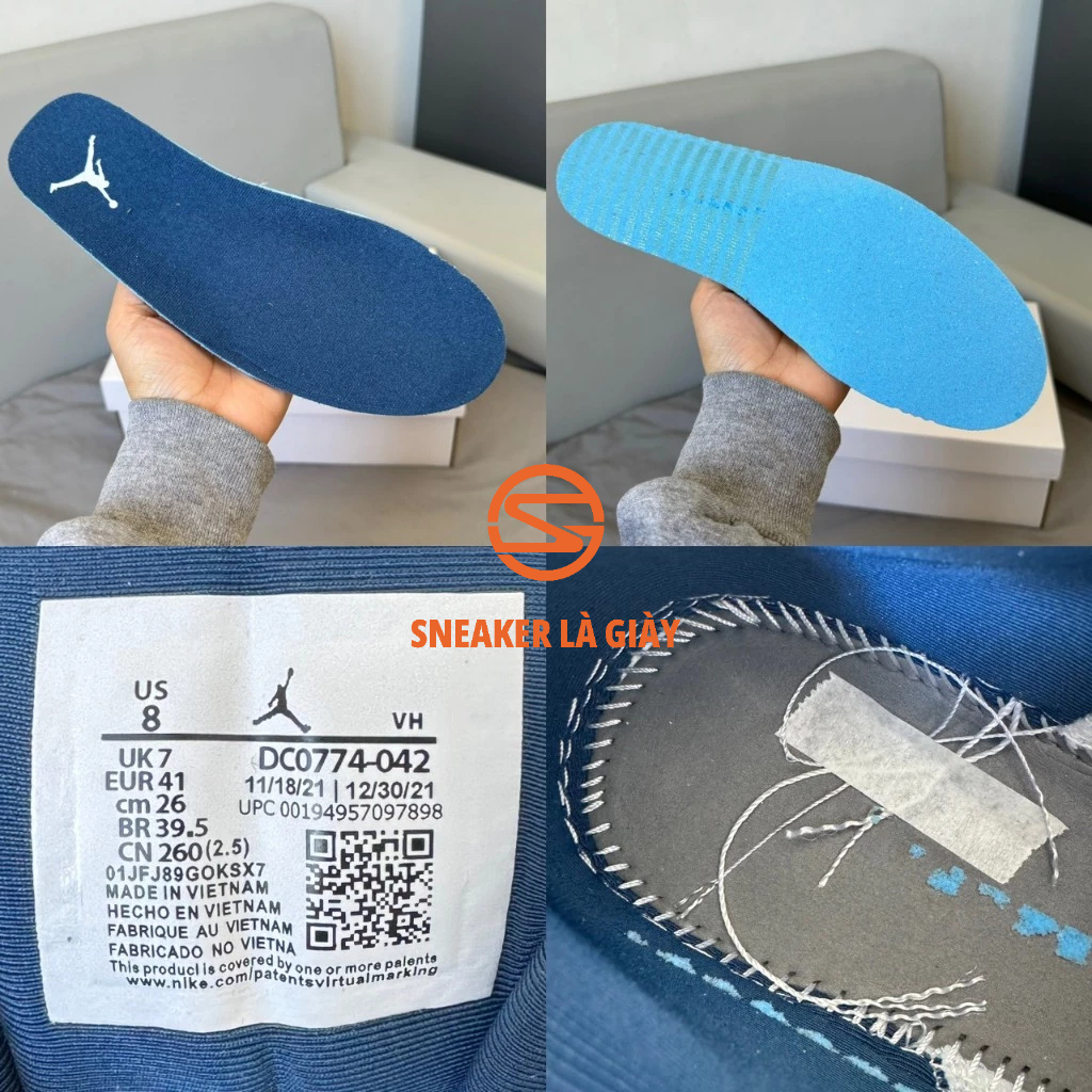 Giày Air Jordan 1 Low French Blue DC0774-042 - BẢN CAO CẤP FULLBOX