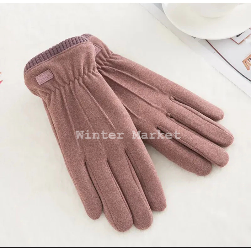 Bao tay đi lạnh, găng tay nữ đi lạnh mùa đông Bao tay lót lông da nỉ ấm áp