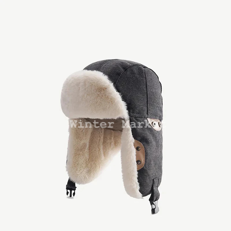 Nón đi lạnh, nón đi tuyết form phi công, nón mùa đông lót lông giữ ấm tai có khoá cài đội được nhiều kiểu