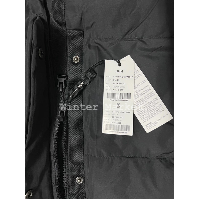 Áo phao dáng dài unisex, áo đi tuyết áo phao lông vũ đi lạnh thương hiệu HUM Hàn quốc , áo phao đại hàn siêu ấm