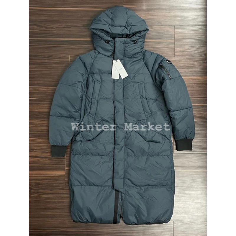 Áo phao dáng dài unisex, áo đi tuyết áo phao lông vũ đi lạnh thương hiệu HUM Hàn quốc , áo phao đại hàn siêu ấm