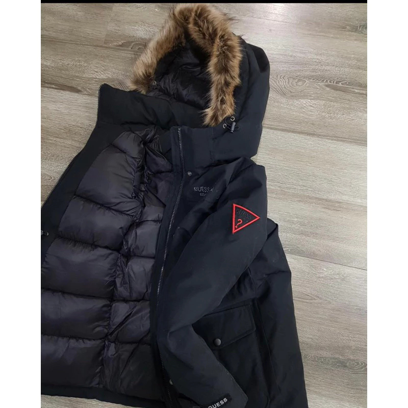 Áo khoác đi lạnh, áo khoác jacket mùa đông Guess  Form unisex dày dặn