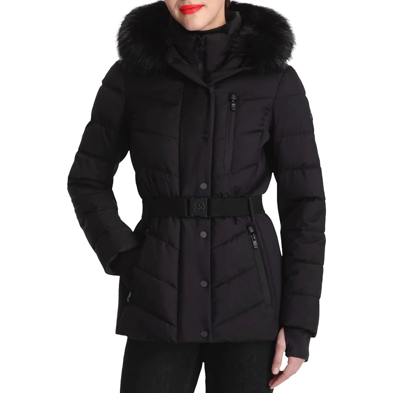 Áo khoác đi lạnh, áo khoác mùa đông Michael Kors Women's Belted từ 10•C đến  áo đi âm độ, Áo phao đi tuyết